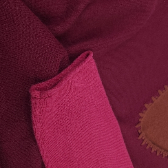Johnny Was Cashmere Brown Red Sweater  Sz M - Picture 5 of 12